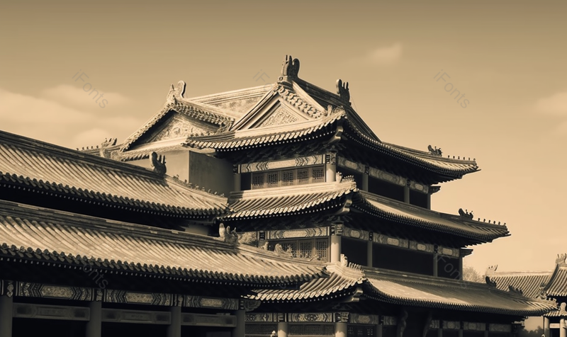 故宫一角怀旧的建筑背景,高清,摄影图,摄影图片,图片大全,摄影图免费下载